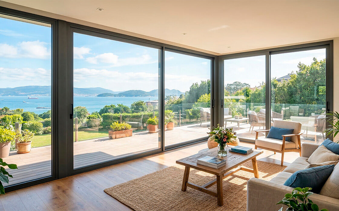 grandes ventanales de aluminio en vigo