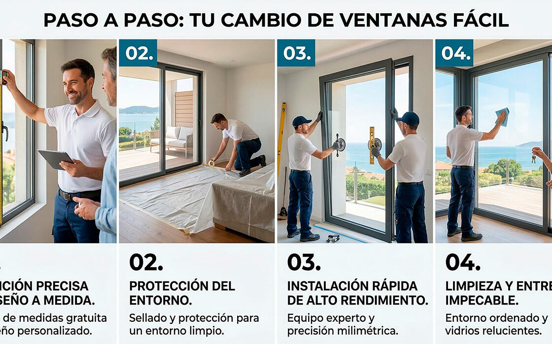 instalación de ventanas de aluminio y pvc en vigo